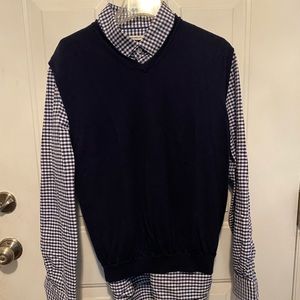 Classic Jos A Bank combo (shirt XL and sweater L)